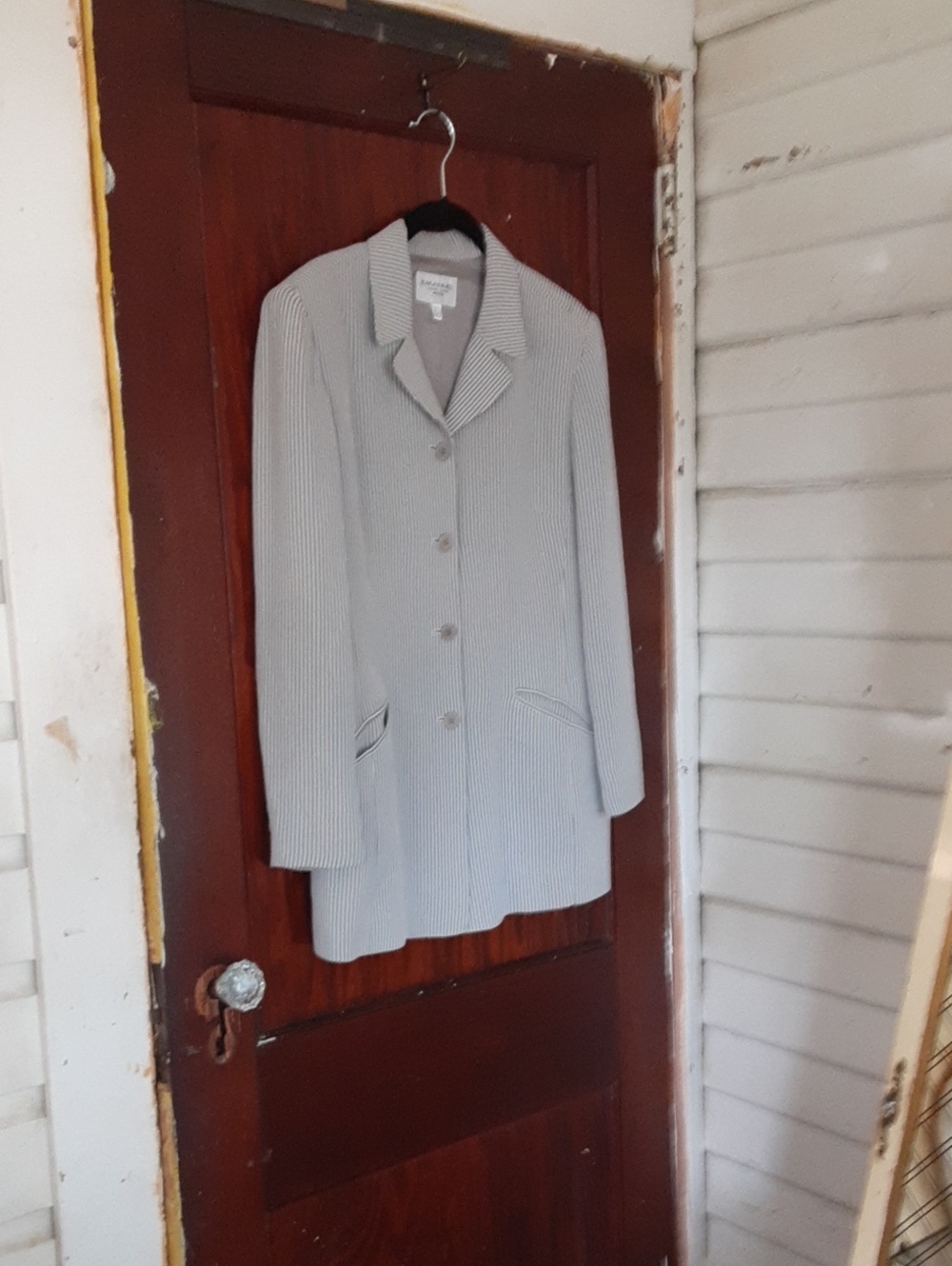 Emanuel Collection Gray Pinstripe Blazer
